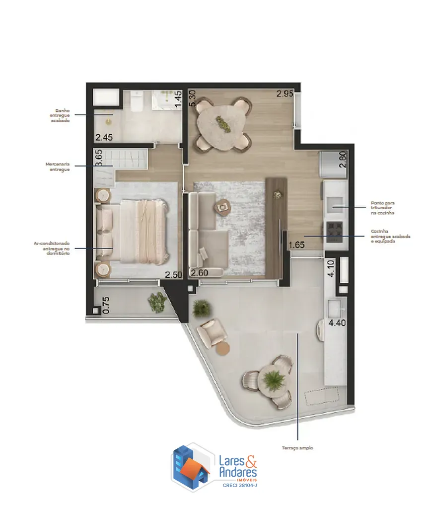 Apartamento, 1 quarto, 44 m² - Foto 41