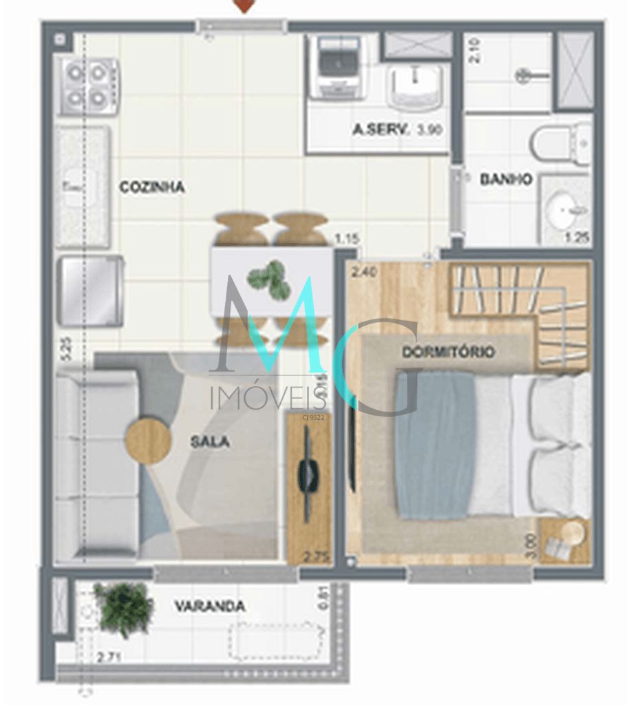 Apartamento, 3 quartos, 68 m² - Foto 29