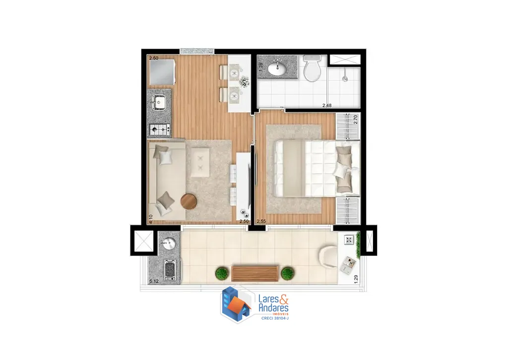 Apartamento, 1 quarto, 30 m² - Foto 45