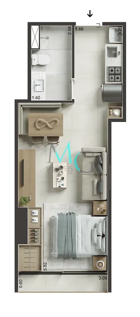 Apartamento, 1 quarto, 44 m² - Foto 25