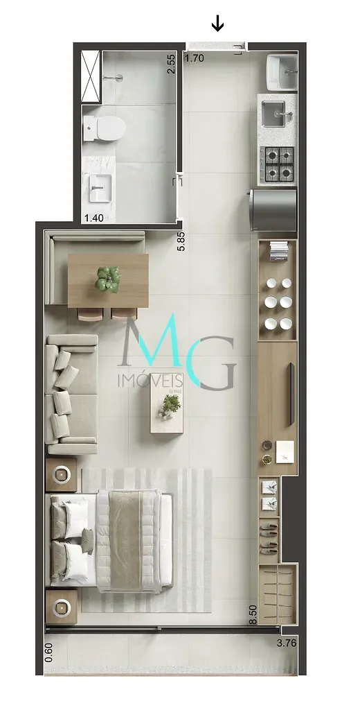 Apartamento, 1 quarto, 44 m² - Foto 30