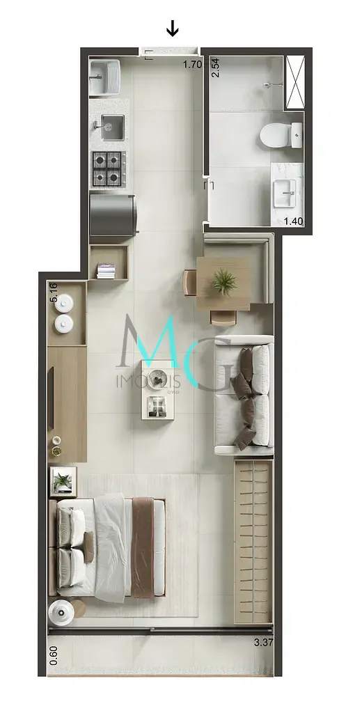 Apartamento, 1 quarto, 30 m² - Foto 29