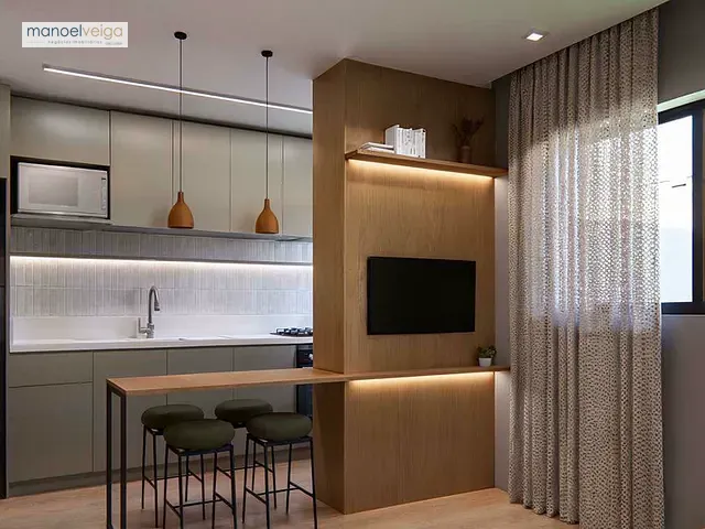 Cobertura / Penthouse 1 quarto e 2 banheiros, à venda, no bairro Hauer em Curitiba