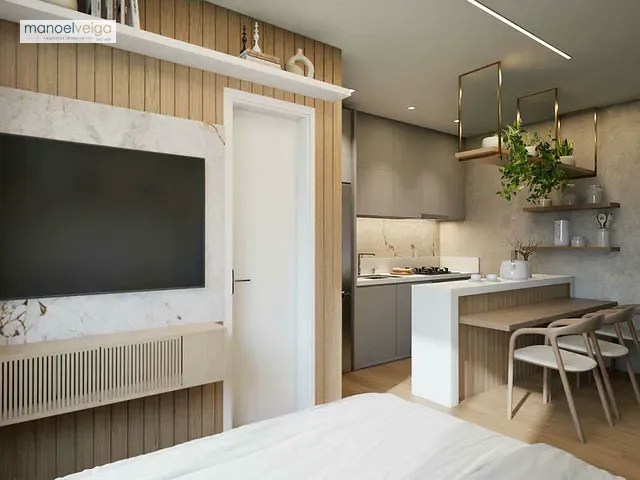 Apartamento 1 quarto e 1 banheiro, à venda, no bairro Água Verde em Curitiba