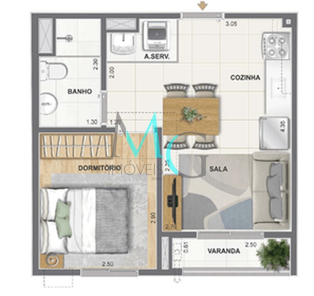 Apartamento, 2 quartos, 52 m² - Foto 20