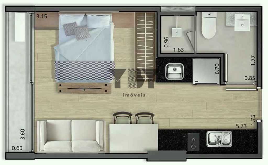 Apartamento, 1 quarto, 24 m² - Foto 30