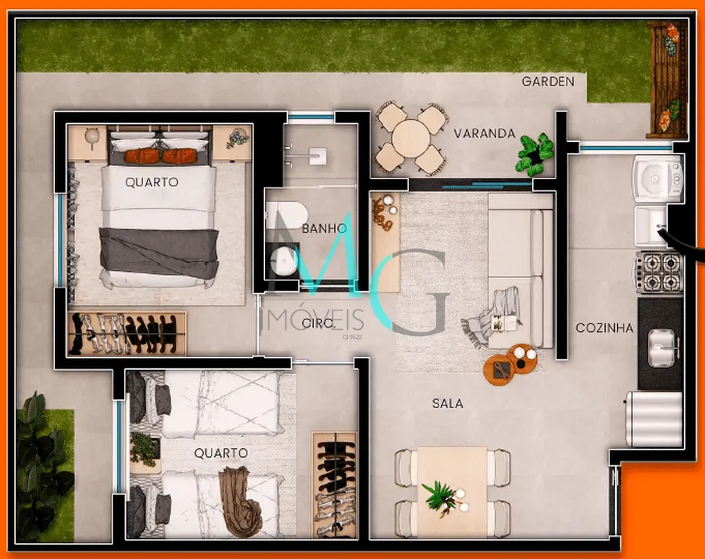 Apartamento, 2 quartos, 43 m² - Foto 14