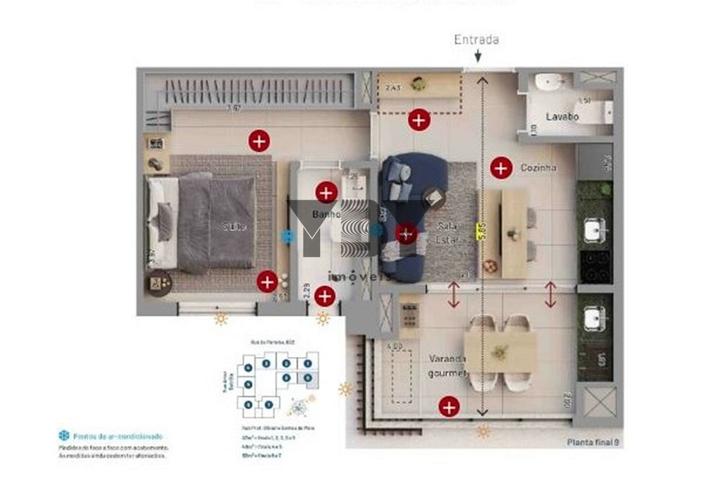Apartamento, 1 quarto, 47 m² - Foto 6