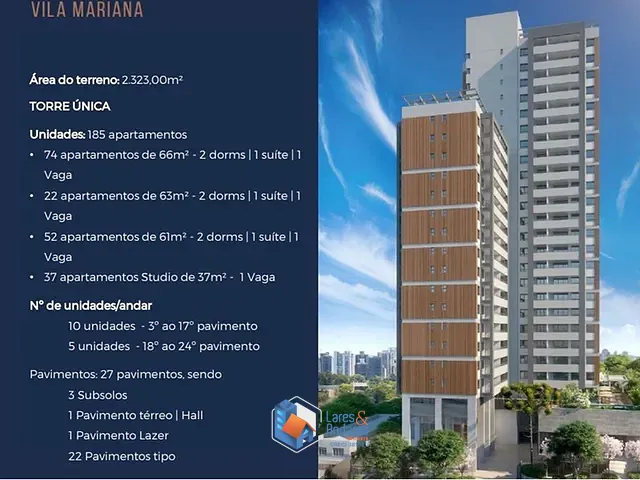 Studio 1 quarto e 1 banheiro, à venda, no bairro Vila Mariana em São Paulo