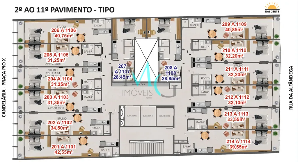 Apartamento, 1 quarto, 32 m² - Foto 26