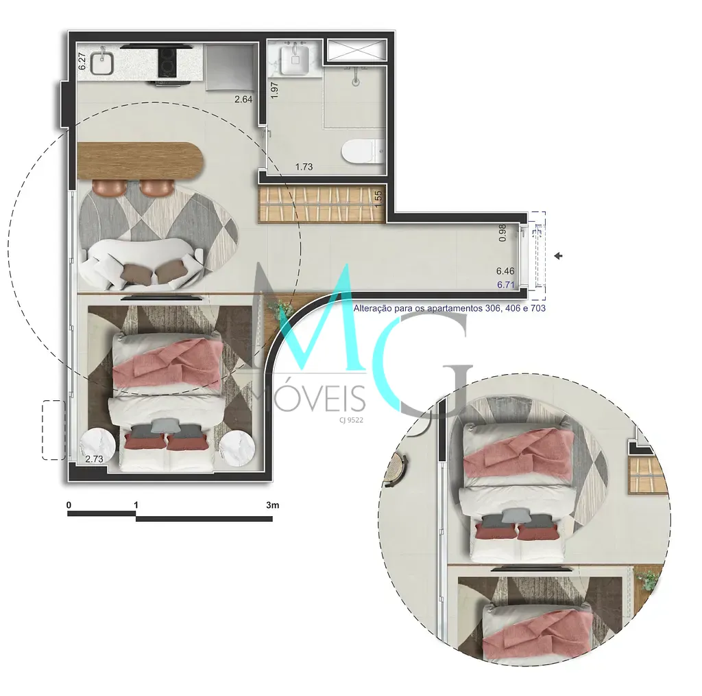 Apartamento, 1 quarto, 29 m² - Foto 27