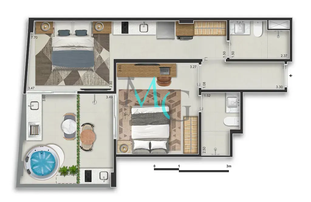 Apartamento, 1 quarto, 29 m² - Foto 41