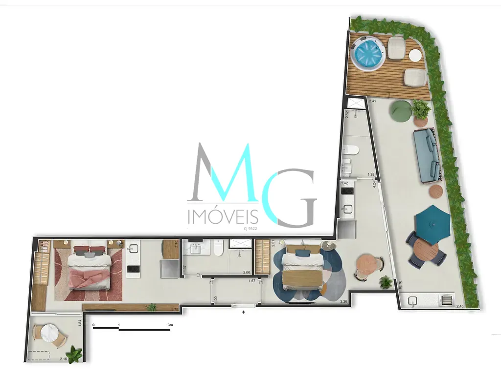 Apartamento, 1 quarto, 29 m² - Foto 42
