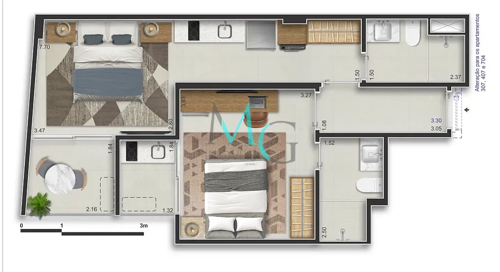 Apartamento, 2 quartos, 41 m² - Foto 38