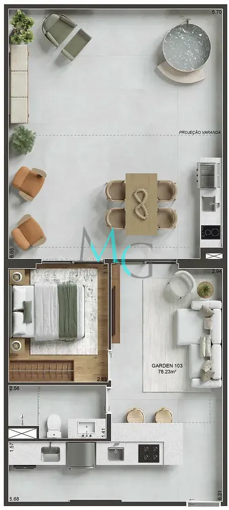 Apartamento, 1 quarto, 78 m² - Foto 24