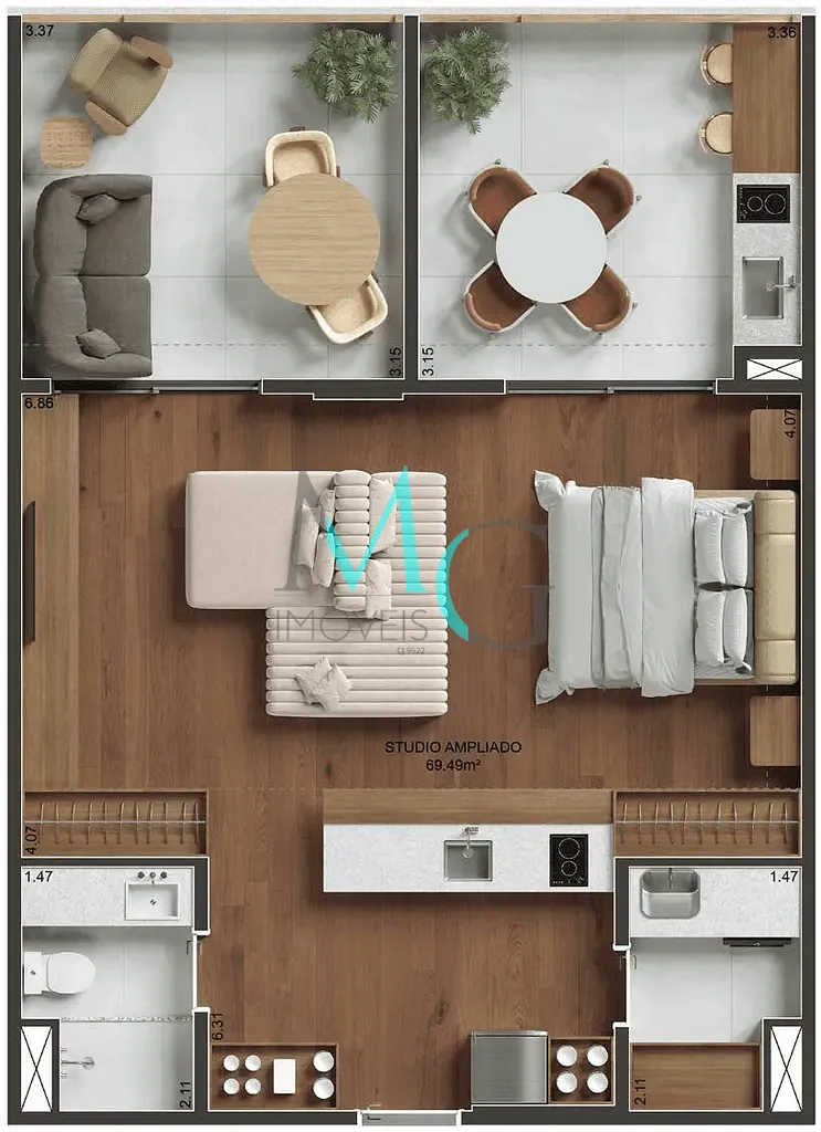 Apartamento, 3 quartos, 99 m² - Foto 19