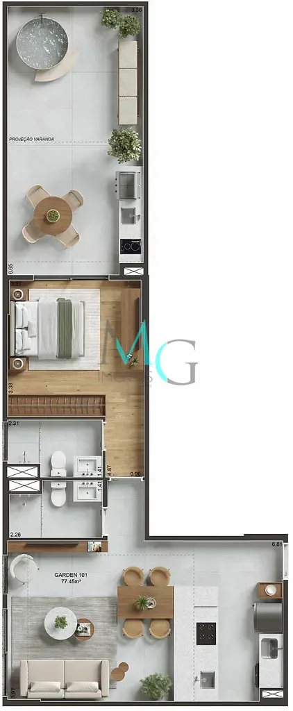 Apartamento, 3 quartos, 99 m² - Foto 22