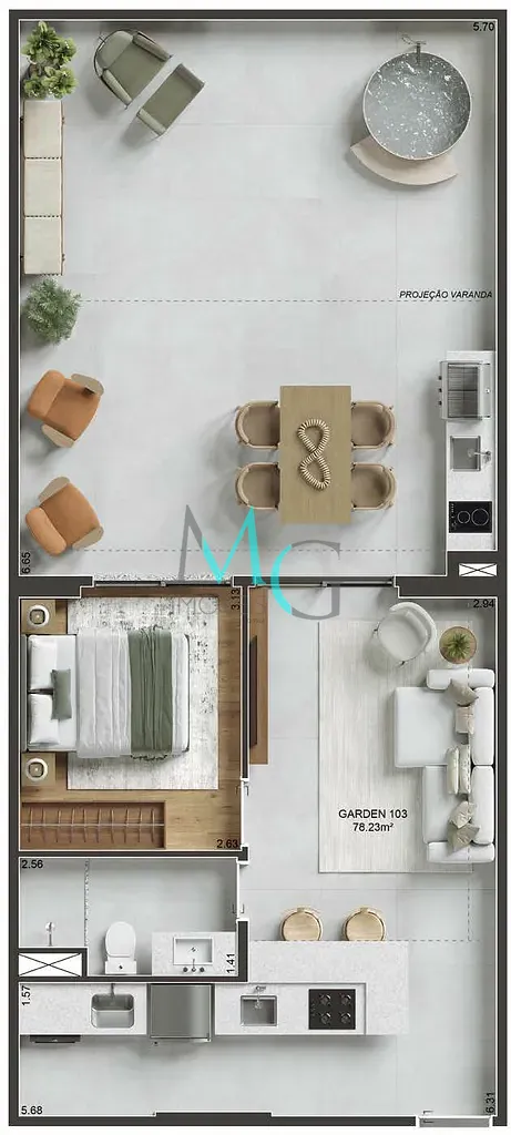 Apartamento, 2 quartos, 70 m² - Foto 24