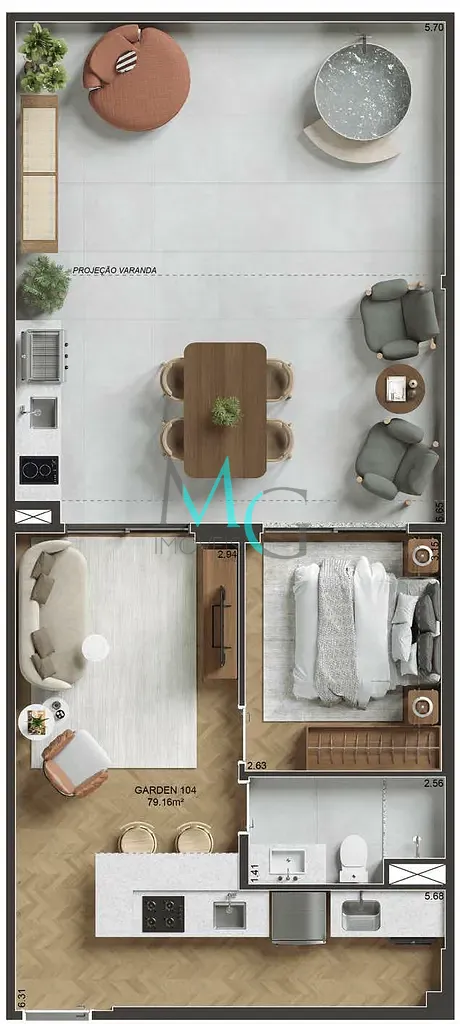 Apartamento, 2 quartos, 70 m² - Foto 25
