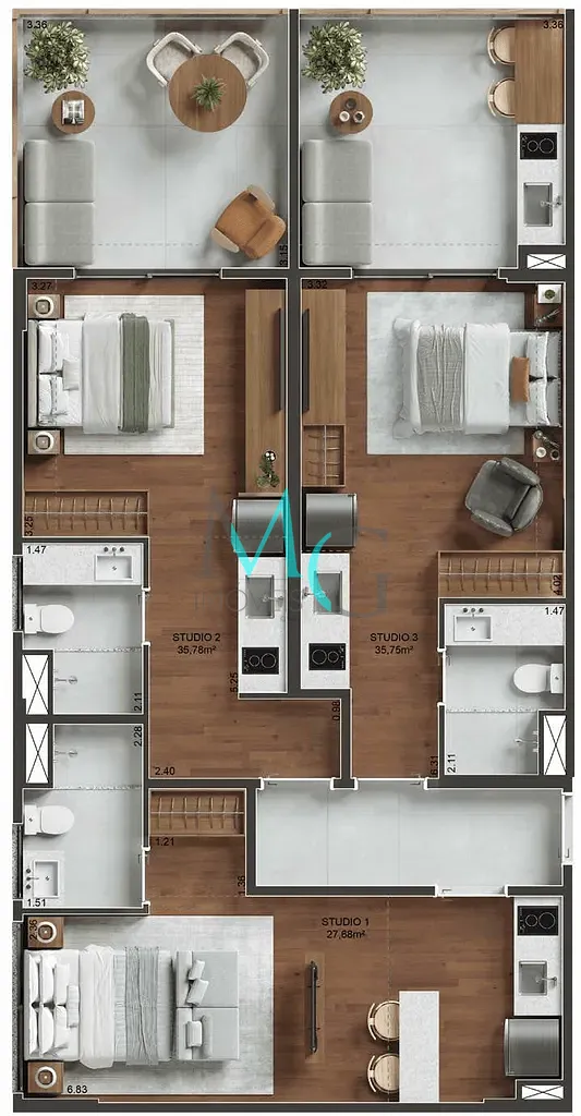 Apartamento, 2 quartos, 70 m² - Foto 26