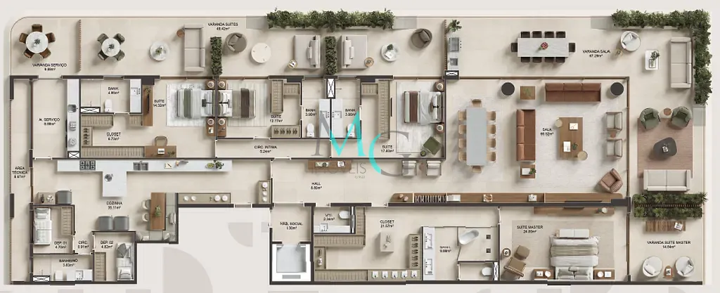 Apartamento, 4 quartos, 1189 m² - Foto 32