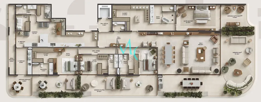Apartamento, 4 quartos, 1189 m² - Foto 33