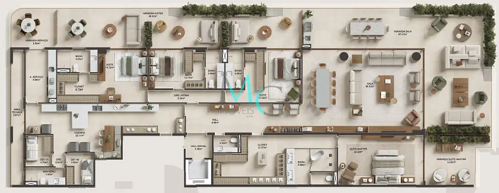 Apartamento, 4 quartos, 1189 m² - Foto 34