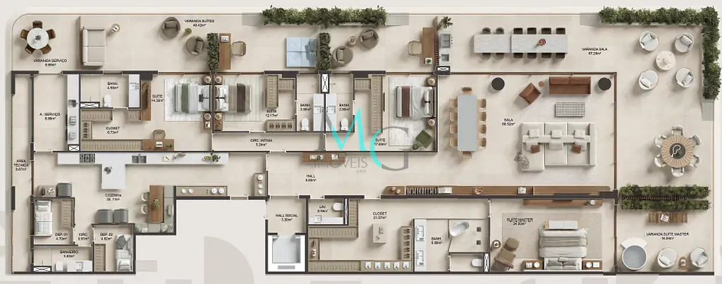 Apartamento, 4 quartos, 1189 m² - Foto 36