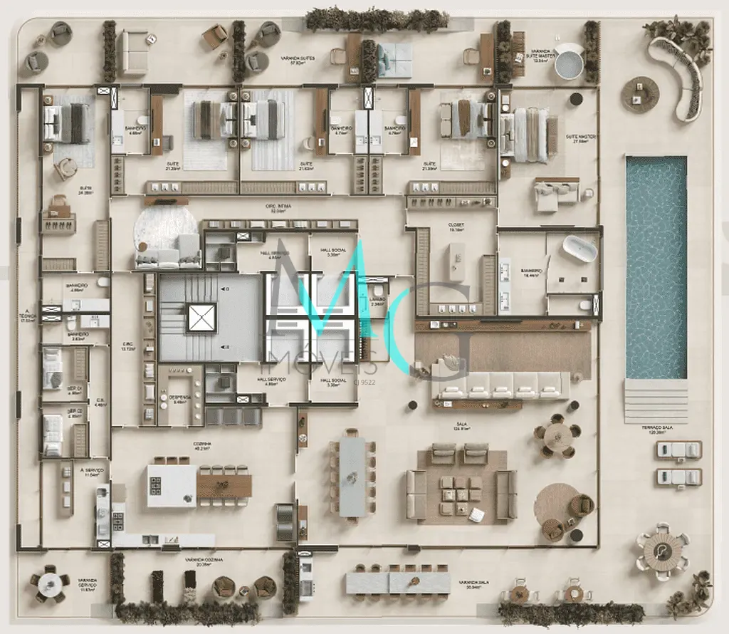 Apartamento, 4 quartos, 1189 m² - Foto 39