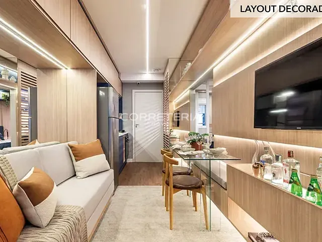 Studio 1 quarto e 1 banheiro, à venda, no bairro Santo Amaro em São Paulo