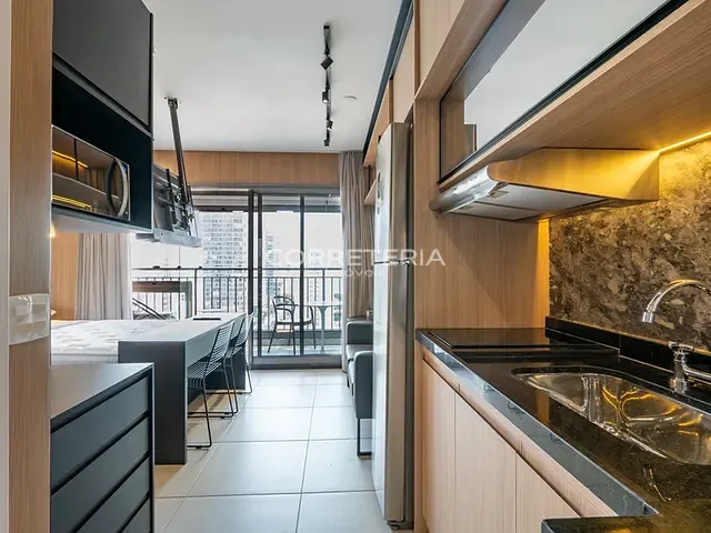 Studio 1 quarto e 1 banheiro, à venda, no bairro Santo Amaro em São Paulo