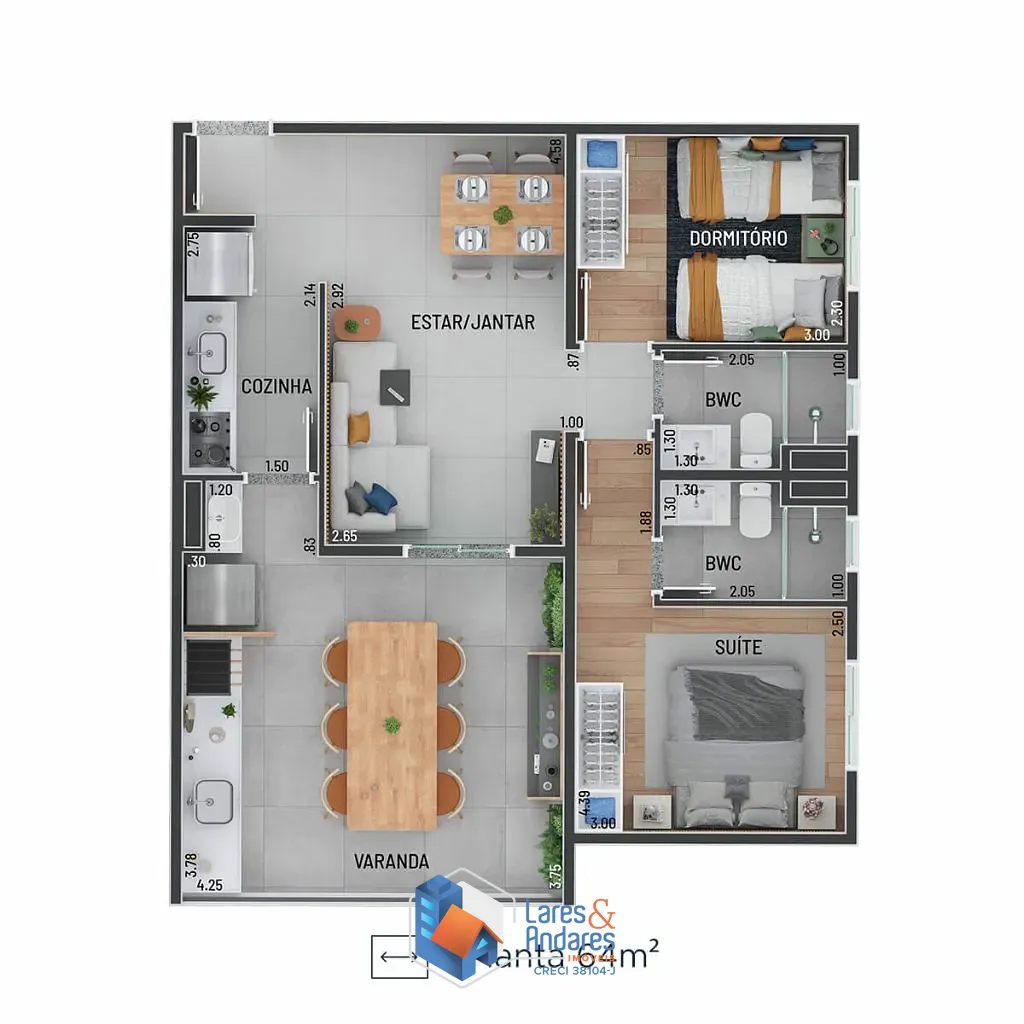 Apartamento, 2 quartos, 64 m² - Foto 15