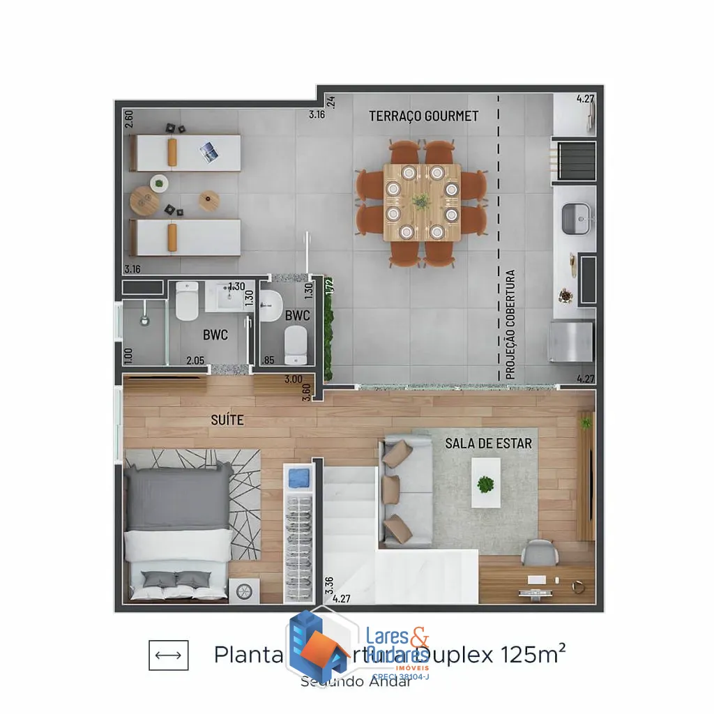 Cobertura, 3 quartos, 125 m² - Foto 17