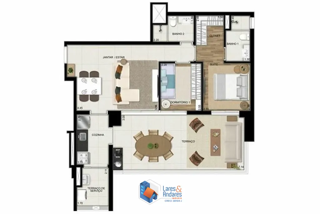 Apartamento, 2 quartos, 85 m² - Foto 7