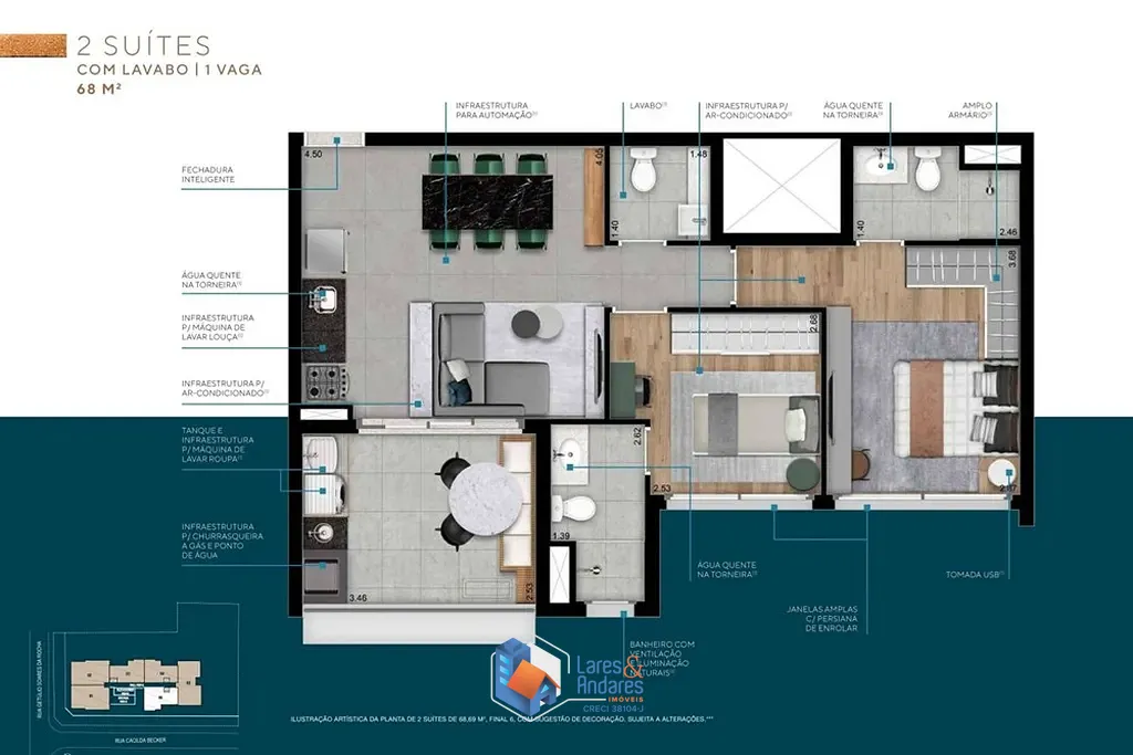 Apartamento, 2 quartos, 69 m² - Foto 35