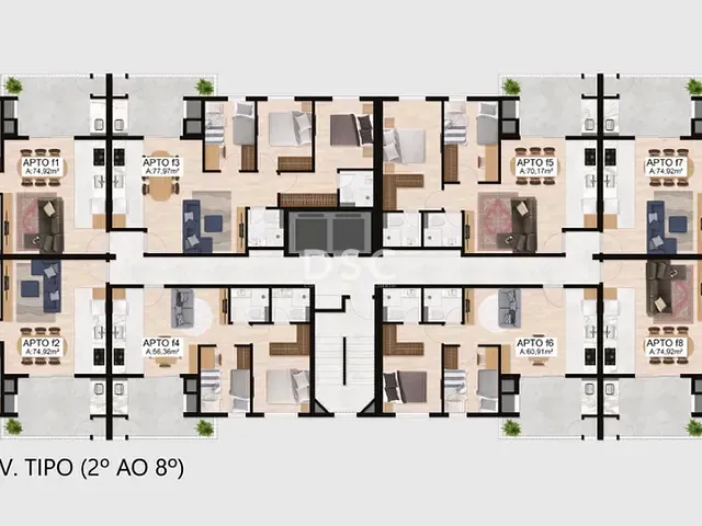Apartamento 2 quartos e 2 banheiros, à venda, no bairro Boa Vista em Curitiba