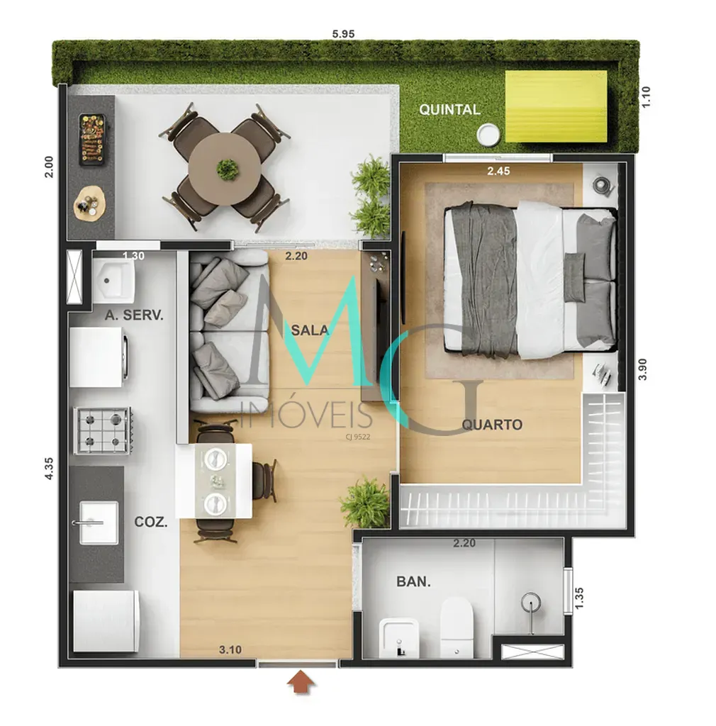 Apartamento, 2 quartos, 61 m² - Foto 38