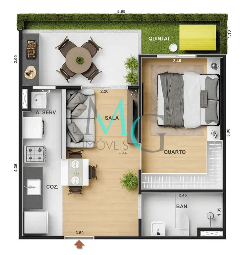 Apartamento, 2 quartos, 61 m² - Foto 40