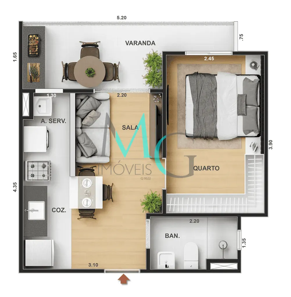 Apartamento, 2 quartos, 69 m² - Foto 34
