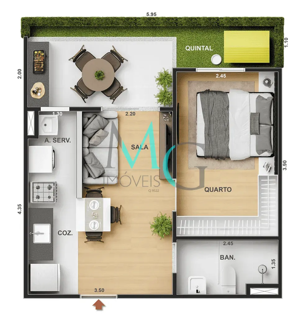 Apartamento, 2 quartos, 69 m² - Foto 40