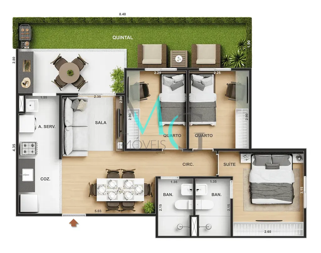 Apartamento, 2 quartos, 69 m² - Foto 50