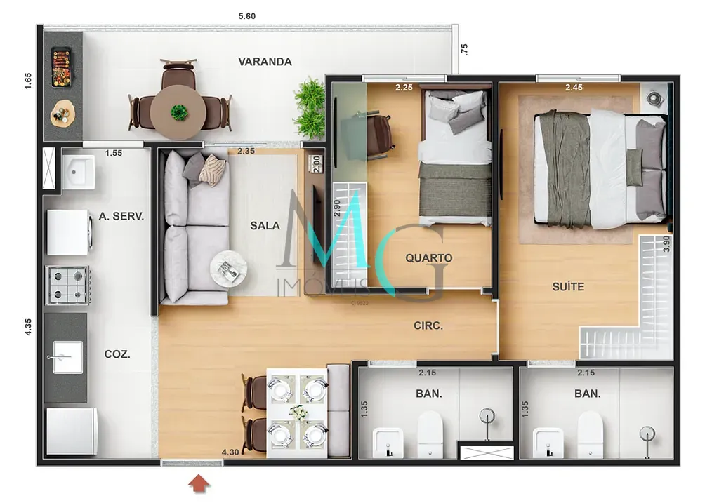 Apartamento, 2 quartos, 81 m² - Foto 41