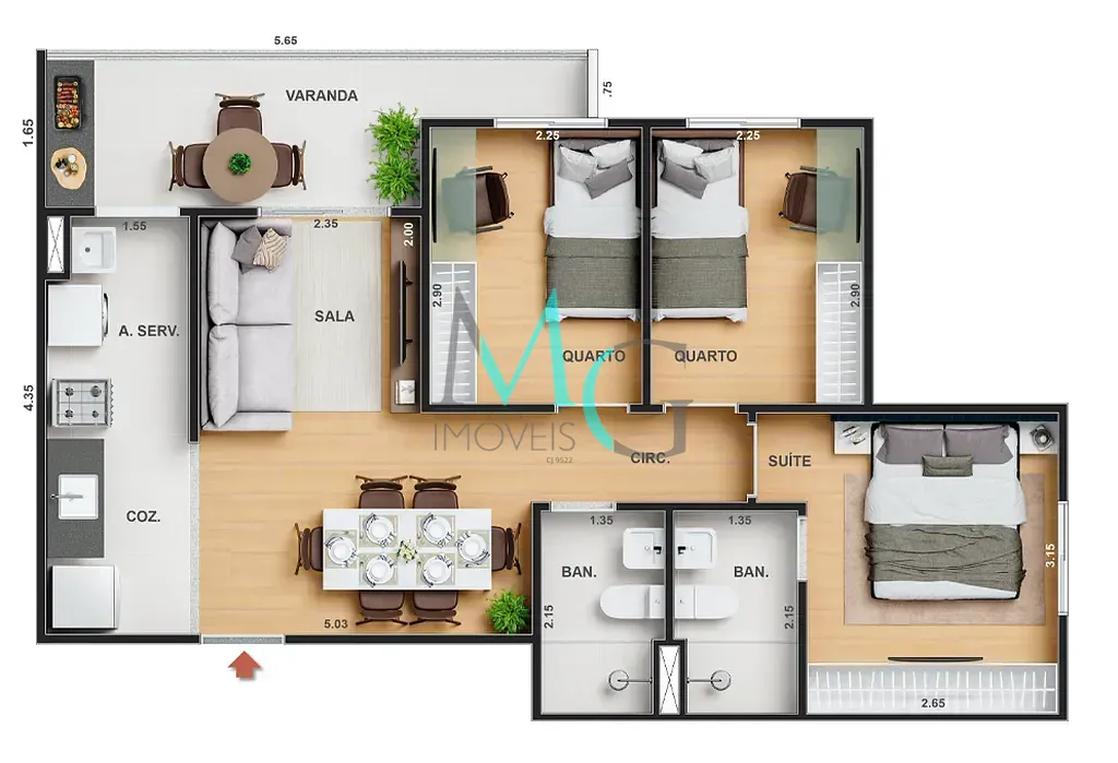 Apartamento, 2 quartos, 81 m² - Foto 45