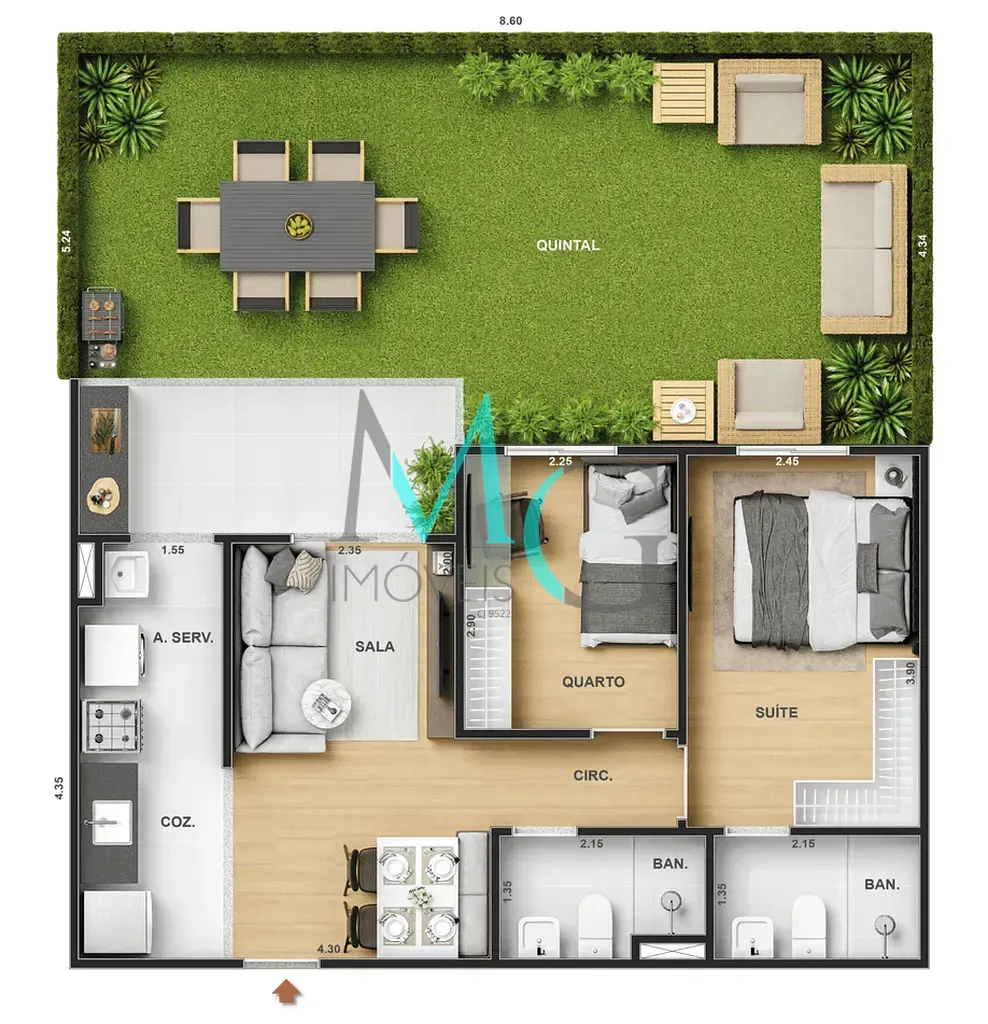 Apartamento, 2 quartos, 81 m² - Foto 52