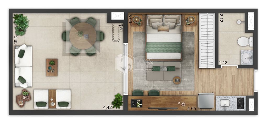 Apartamento, 1 quarto, 34 m² - Foto 33