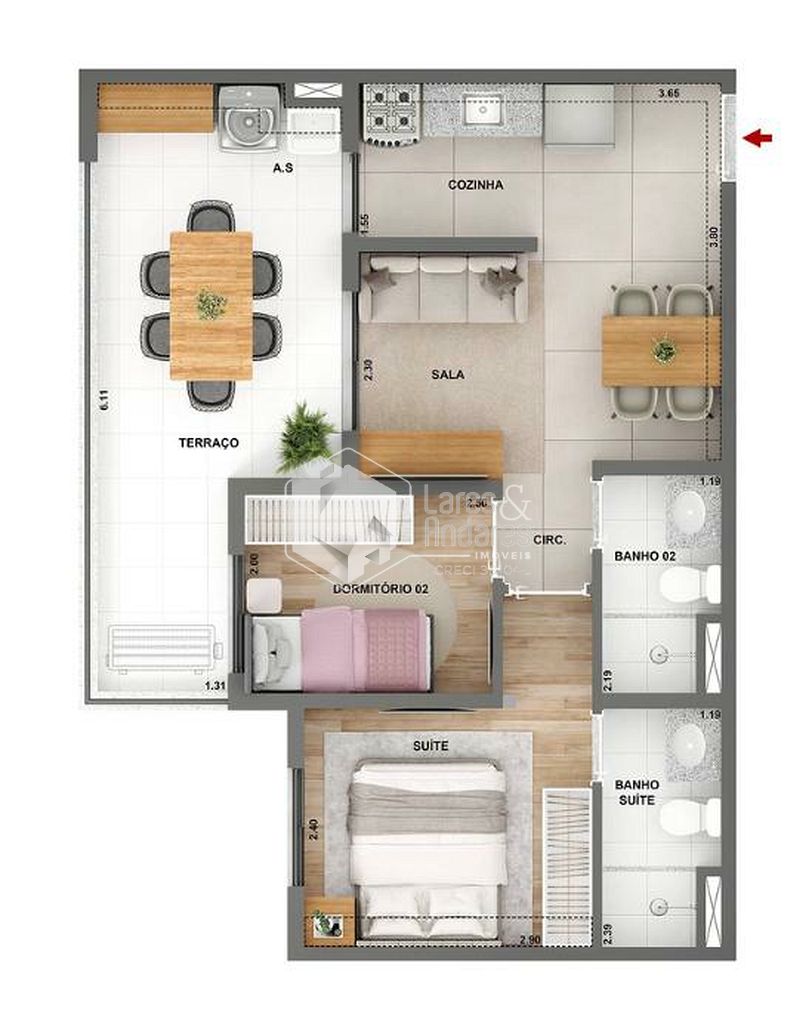 Apartamento, 2 quartos, 32 m² - Foto 26