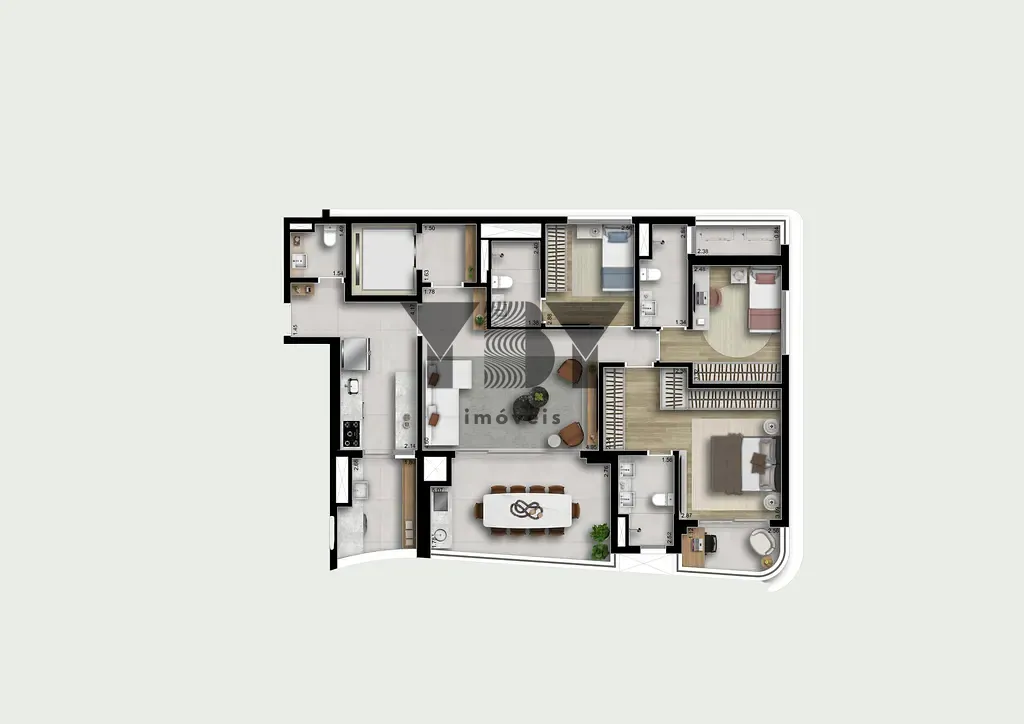 Apartamento, 3 quartos, 167 m² - Foto 8