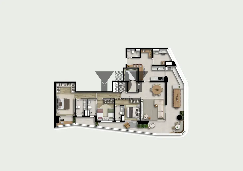 Apartamento, 3 quartos, 167 m² - Foto 10