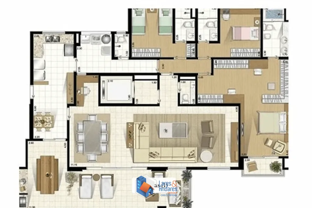 Apartamento, 3 quartos, 204 m² - Foto 21