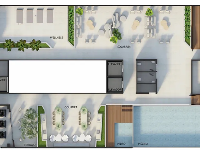 Apartamento 1 quarto e 2 banheiros, à venda, no bairro Manaíra em João Pessoa